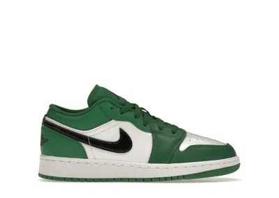Pre-owned Jordan 1 Low Sneakers In Pine Green/white/black In Multi