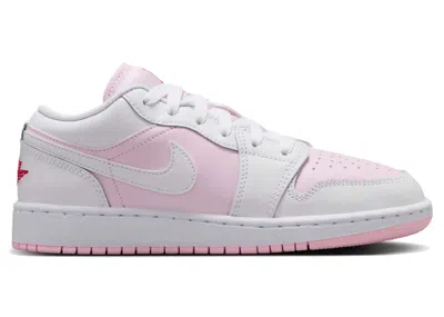 Pre-owned Jordan 1 Low Sneakers In Pink Foam/fire Red/white