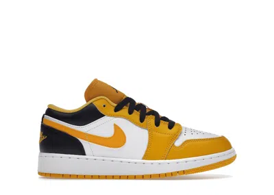 Pre-owned Jordan 1 Low Sneakers In Taxi/white/black
