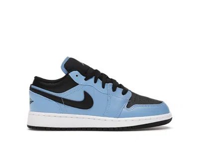 Pre-owned Jordan 1 Low Sneakers In University Blue/black/white