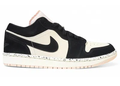Pre-owned Jordan 1 Low (speckled Midsole) (women's) Sneakers In Black/guava Ice In Multi