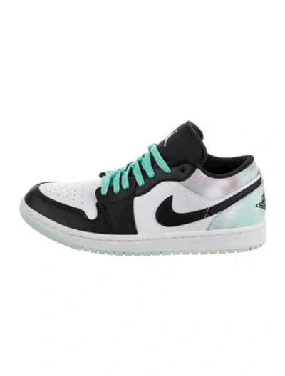Pre-owned Jordan 1 Low Tie-dye Athletic Sneakers In Black