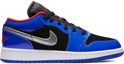 Pre-owned Jordan 1 Low Top 3 Sneakers In Hyper Royal/black/university Red