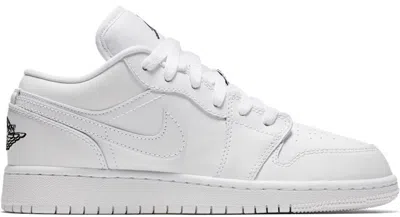 Pre-owned Jordan 1 Low Triple Sneakers In White/black