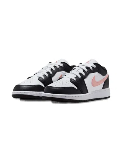 Jordan Kids'  1 Low "white/black/rust Pink" Sneakers