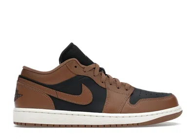 Pre-owned Jordan 1 Low (women's) Sneakers In Archaeo Brown/black/sail