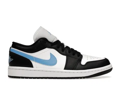 Pre-owned Jordan 1 Low (women's) Sneakers In Black/university Blue/white In Multi