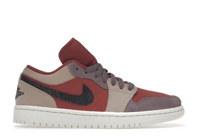 Pre-owned Jordan 1 Low (women's) Sneakers In Canyon Rust/black/purple Smoke