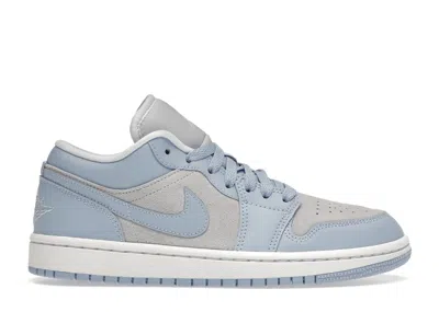 Pre-owned Jordan 1 Low (women's) Sneakers In Football Grey/white/aluminum
