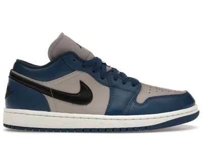 Pre-owned Jordan 1 Low (women's) Sneakers In French Blue/college Grey/sail