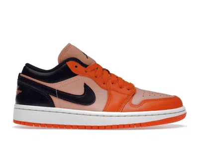 Pre-owned Jordan 1 Low (women's) Sneakers In Orange/black In Multi