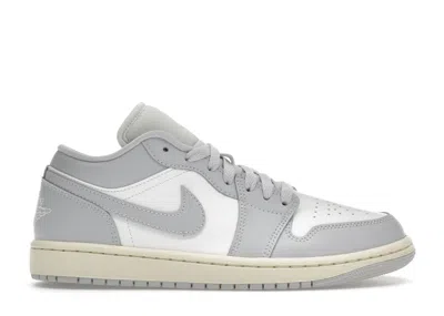 Pre-owned Jordan 1 Low (women's) Sneakers In Sail/coconut Milk/neutral Grey