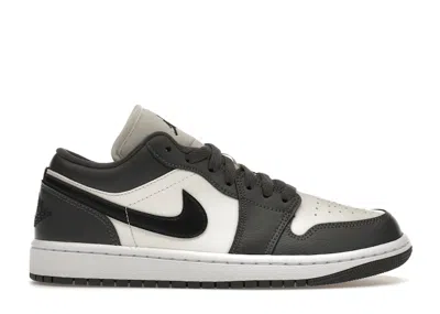 Pre-owned Jordan 1 Low (women's) Sneakers In Sail/off Noir/dark Grey