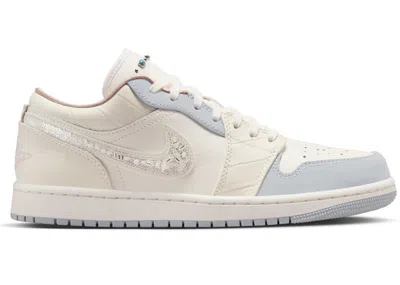 Pre-owned Jordan 1 Low (women's) Sneakers In Sail/off Noir/soft Pearl