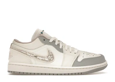Pre-owned Jordan 1 Low (women's) Sneakers In Sail/off Noir/soft Pearl