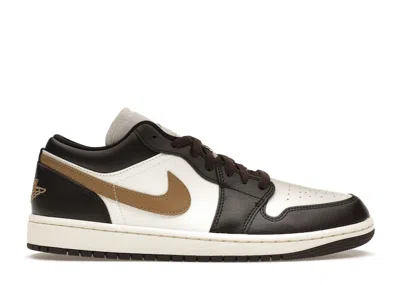 Pre-owned Jordan 1 Low (women's) Sneakers In Shadow Brown/brown Kelp/sail