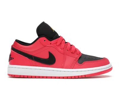 Pre-owned Jordan 1 Low (women's) Sneakers In Siren Red/black/white