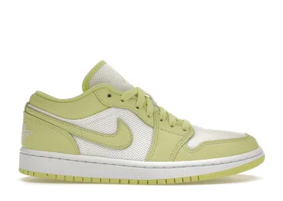 Pre-owned Jordan 1 Low (women's) Sneakers In Summit White/limelight