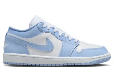 Pre-owned Jordan 1 Low (women's) Sneakers In White/aluminum