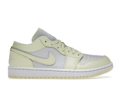 Pre-owned Jordan 1 Low (women's) Sneakers In White/lemonade Yellow In Multi