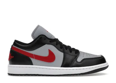 Pre-owned Jordan 1 Low (women's) Sneakers In Wolf Grey/gym Red/black