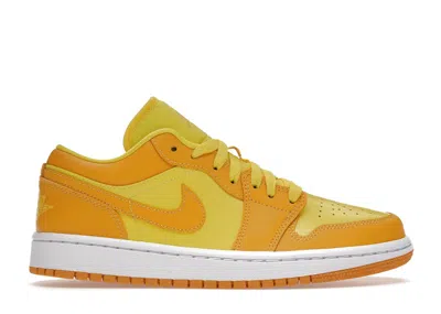 Pre-owned Jordan 1 Low (women's) Sneakers In Yellow Strike/white/pollen