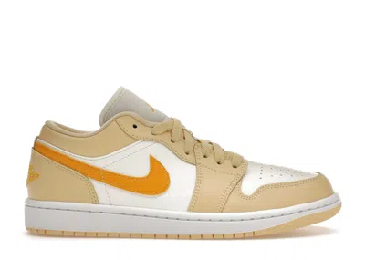 Pre-owned Jordan 1 Low Yellow Ochre (women's) Sneakers In Sail/pale Vanilla/white