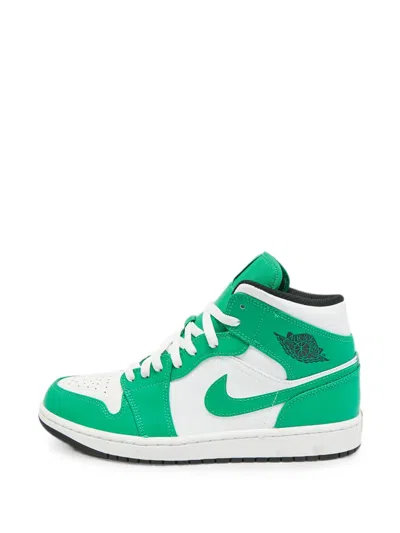 Pre-owned Jordan 1 Lucky Green Sneakers