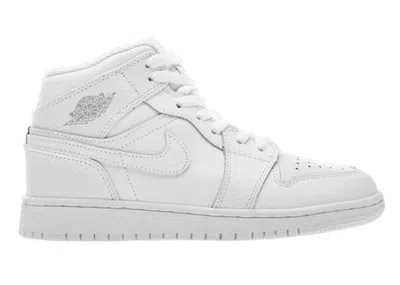 Pre-owned Jordan 1 Mid (2018) Sneakers In White/pure Platinum