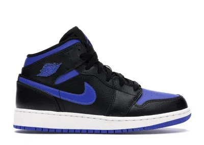 Pre-owned Jordan 1 Mid (2020) Sneakers In Black/royal