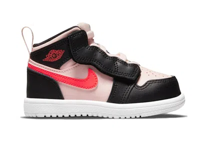 Pre-owned Jordan 1 Mid Alt Crimson Sneakers In Black/pink/hyper Crimson