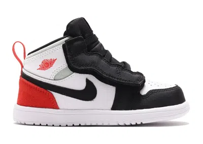 Pre-owned Jordan 1 Mid Alt Red Spruce Sneakers In White/track Red/black