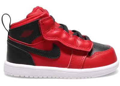 Pre-owned Jordan 1 Mid Alt Reverse Bred (2021) Sneakers In Gym Red/black/white In Multi