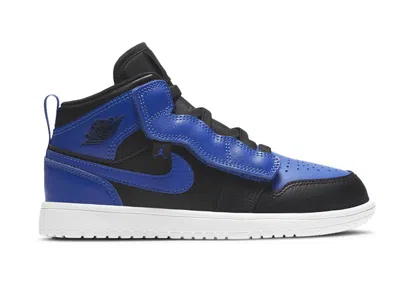 Pre-owned Jordan 1 Mid Alt Sneakers In Black/hyper Royal/white