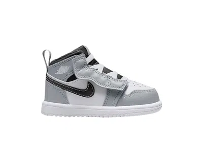 Pre-owned Jordan 1 Mid Alt Sneakers In Light Smoke Grey/white/black In Multi