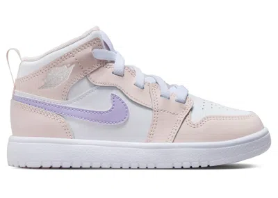 Pre-owned Jordan 1 Mid Alt Sneakers In Pink Wash/white/violet Frost