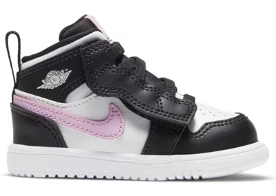 Pre-owned Jordan 1 Mid Alt Sneakers In White/black/light Arctic Pink