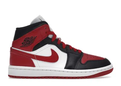 Pre-owned Jordan 1 Mid Alternate B Toe (women's) Sneakers In White/red/black