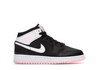 Pre-owned Jordan 1 Mid Arctic Pink Sneakers In Black/white/arctic Punch