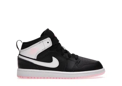 Pre-owned Jordan 1 Mid Arctic Pink Sneakers In Black/white/arctic Punch In Multi