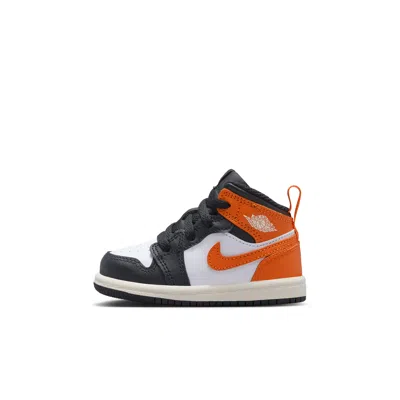 Jordan 1 Mid Baby/toddler Shoes In Orange