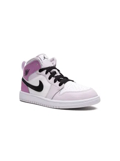 Jordan Kids'  1 Mid "barely Grape" Sneakers In Purple