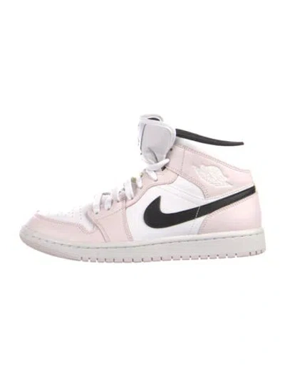 Pre-owned Jordan 1 Mid Barely Rose (women's) Wedge Sneakers In Multi