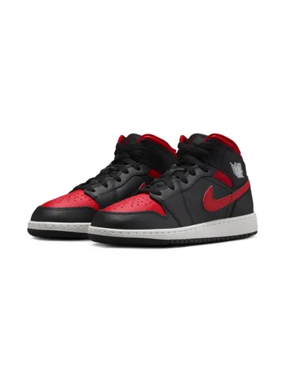Jordan 1 Mid "black/summit White/varsity Red" Sneakers