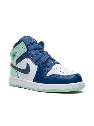Jordan Kids'  1 Mid Sneakers In White