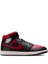 Jordan 1 Mid "bred Twist In Black