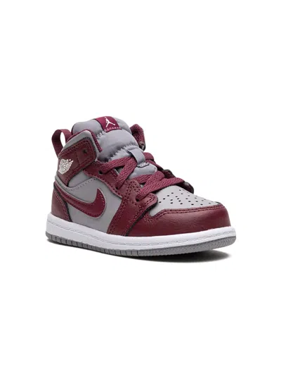 Jordan Babies'  1 Mid "cherrywood Red" Sneakers