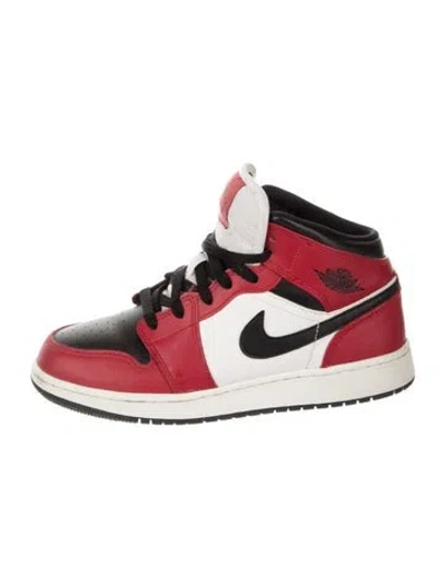 Pre-owned Jordan Babies' 1 Mid Chicago Black Toe In Red