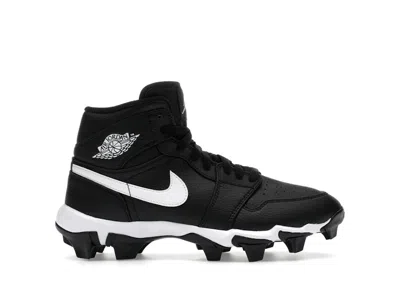 Pre-owned Jordan 1 Mid Cleat Sneakers In Black/white