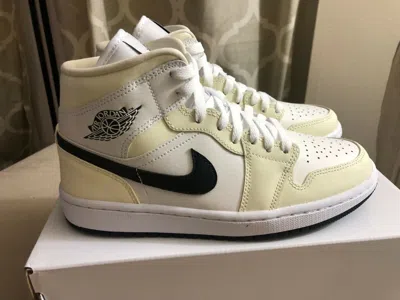Pre-owned Jordan 1 Mid Coconut Milk (w)bq6472121 In Multicolor